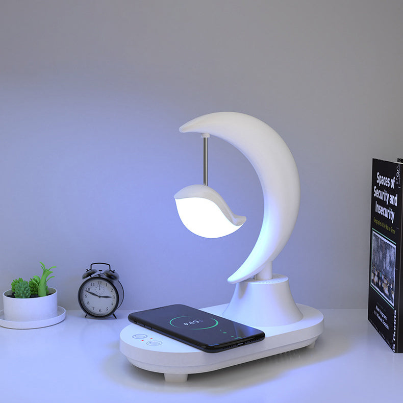 ABS Moon Shape Bluetooth Table Lamp