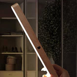 Wooden Long Bar Touch Wall Lamp