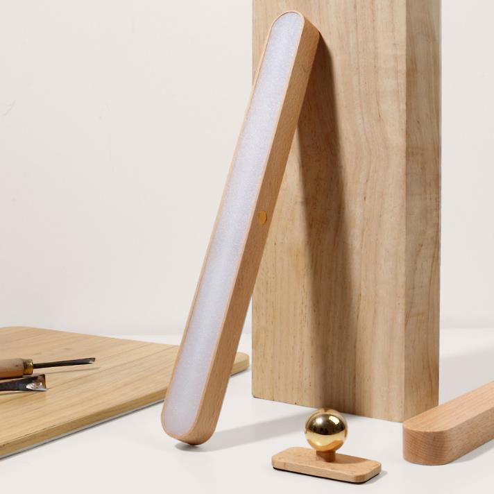 Wooden Long Bar Touch Wall Lamp