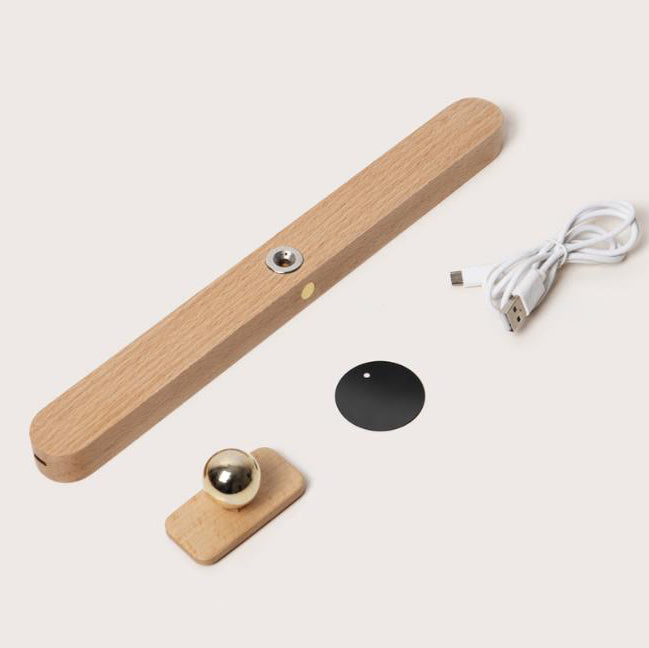 Wooden Long Bar Touch Wall Lamp
