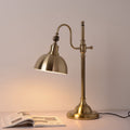 Gold Iron Long Arm Table Lamp