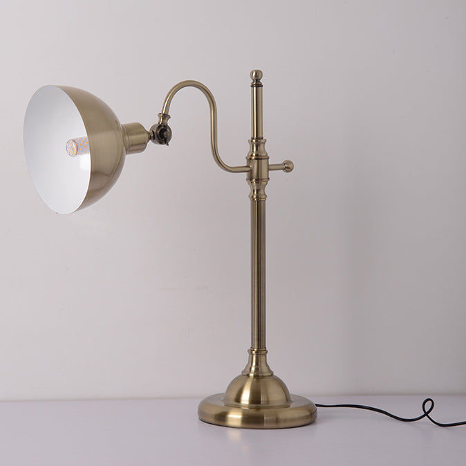 Gold Iron Long Arm Table Lamp