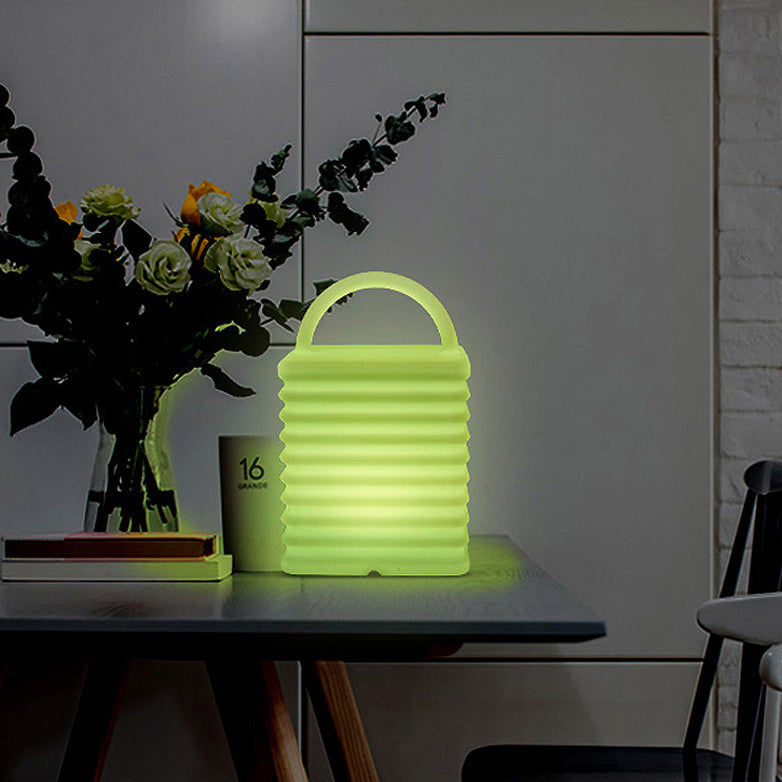 Plastic Colorful Tote Bag Table Lamp