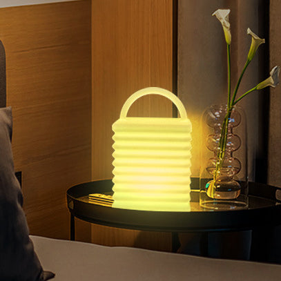 Plastic Colorful Tote Bag Table Lamp