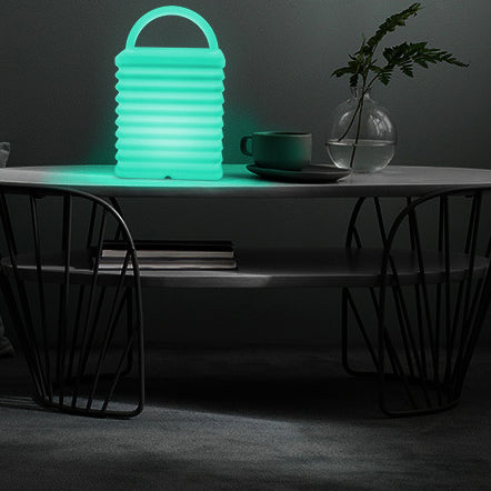Plastic Colorful Tote Bag Table Lamp