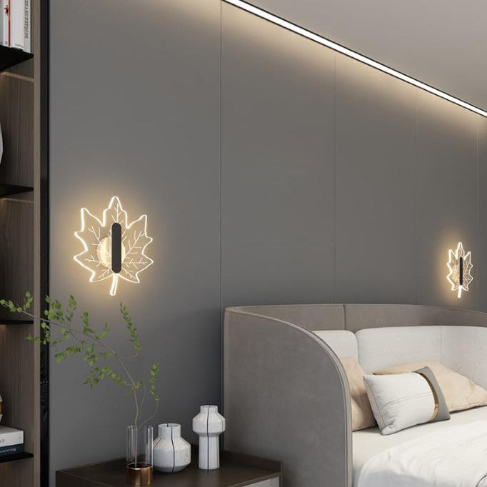 Acrylic Maple Leaf Shape Wall Lamp