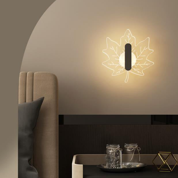 Acrylic Maple Leaf Shape Wall Lamp
