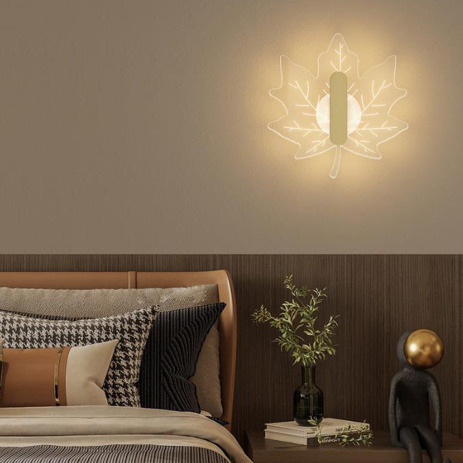 Acrylic Maple Leaf Shape Wall Lamp