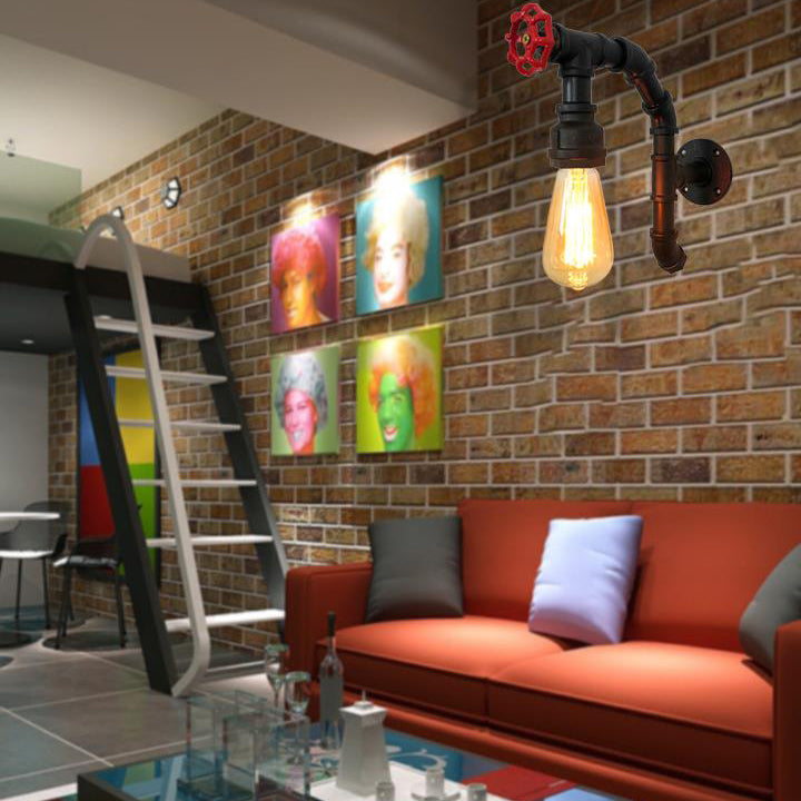 Iron Faucet Wall Lamp