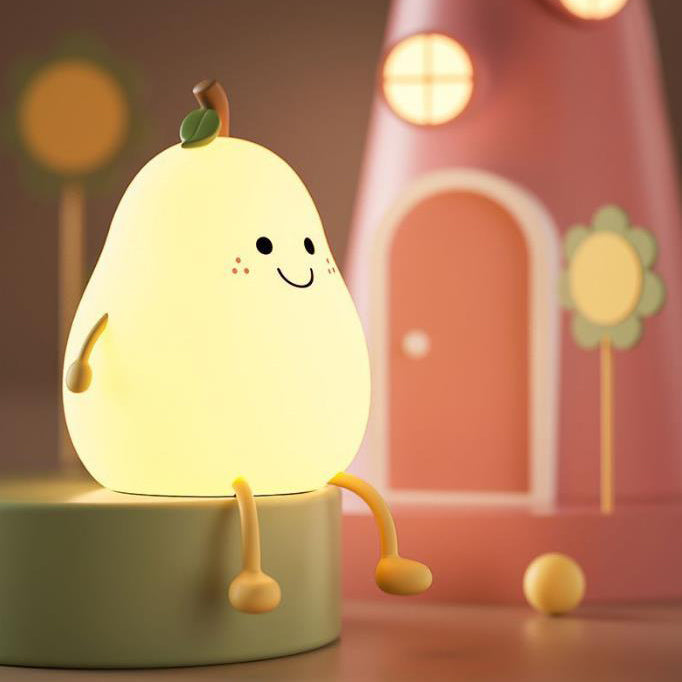 Fruit Pear Silicone Night Table Lamp