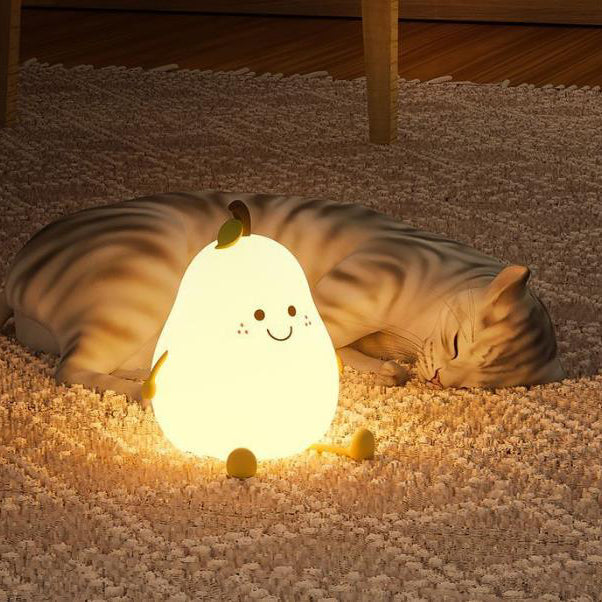 Fruit Pear Silicone Night Table Lamp