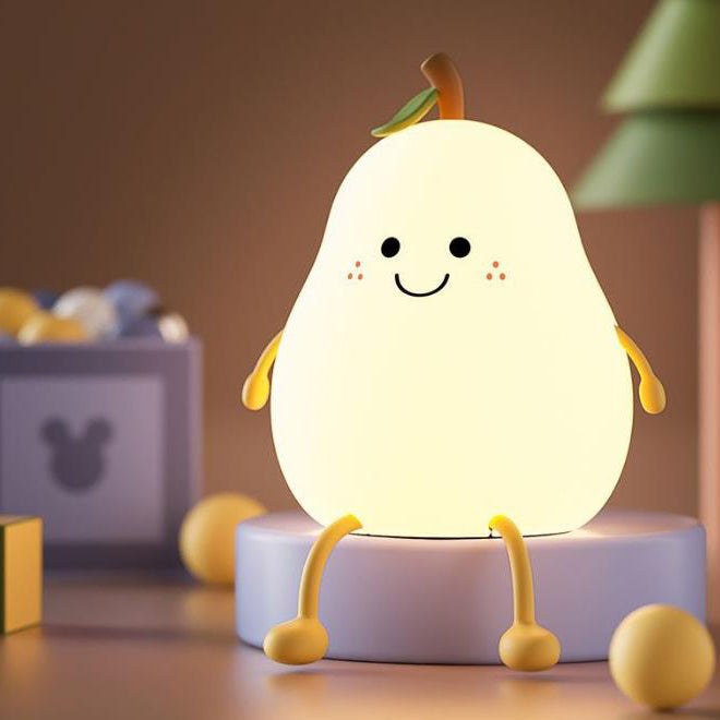 Fruit Pear Silicone Night Table Lamp
