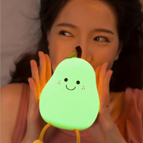 Fruit Pear Silicone Night Table Lamp