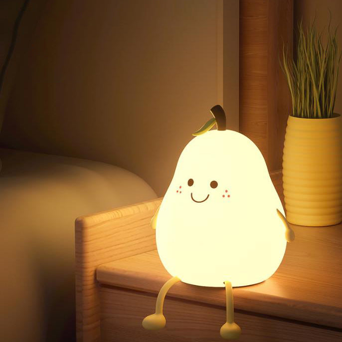 Fruit Pear Silicone Night Table Lamp
