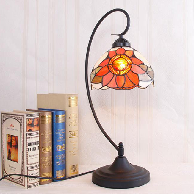 Sunflower Stained Glass Dome Table Lamp