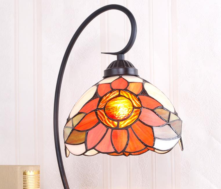 Sunflower Stained Glass Dome Table Lamp