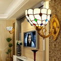 Gemstone Stained Glass Bowl Wall Lamp