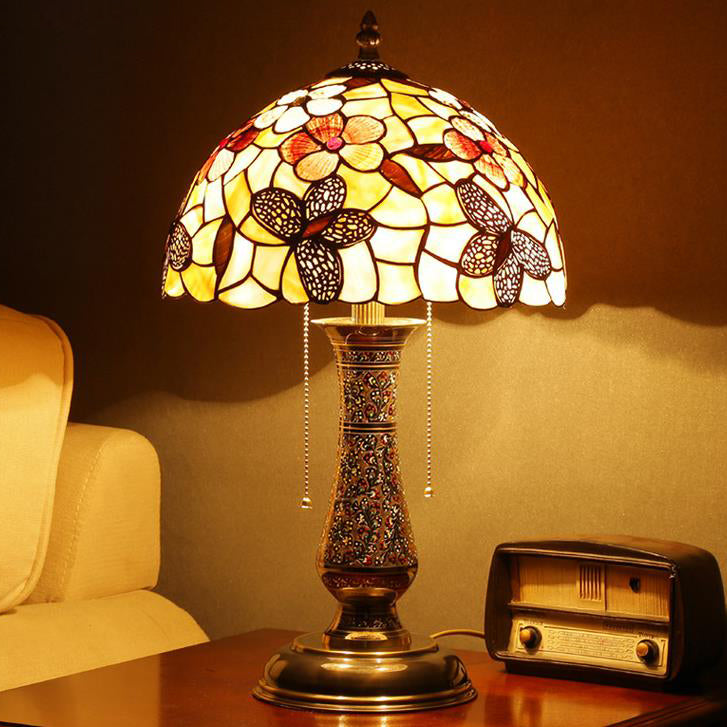 Shell Pattern 2-Light Table Lamp