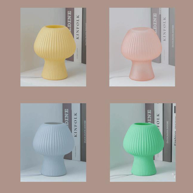 Glass Tulip Design Night Table Lamp