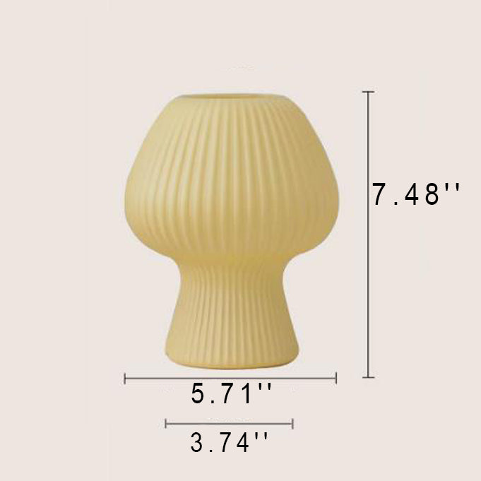 Glass Tulip Design Night Table Lamp