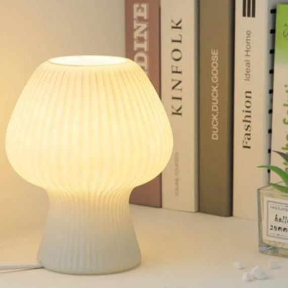 Glass Tulip Design Night Table Lamp