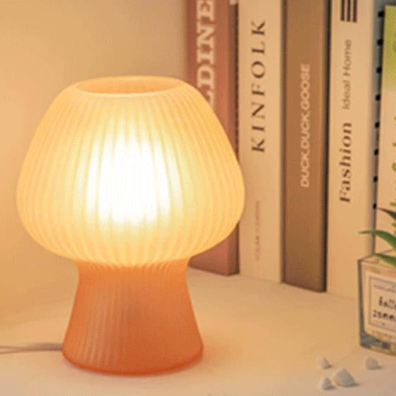 Glass Tulip Design Night Table Lamp