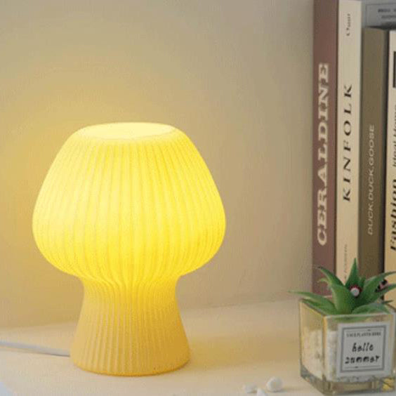 Glass Tulip Design Night Table Lamp