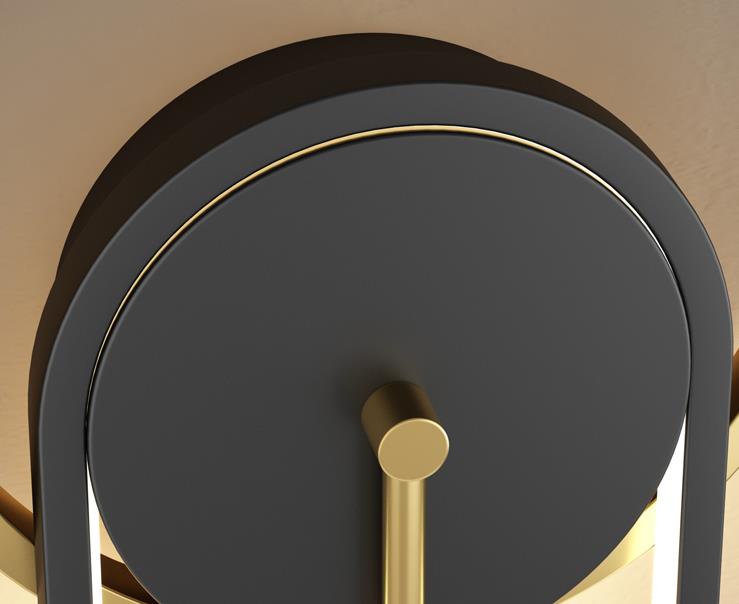 Iron Clock Design Wall Lamp