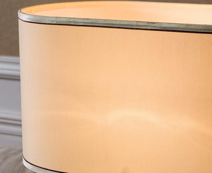 Fabric Lampshade Marble Table Lamp
