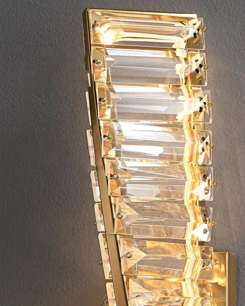Crystal Spiral Design Wall Lamp