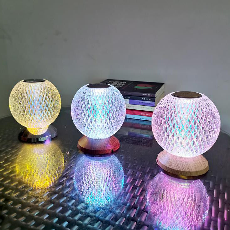 Acrylic Moon Design Night Table Lamp