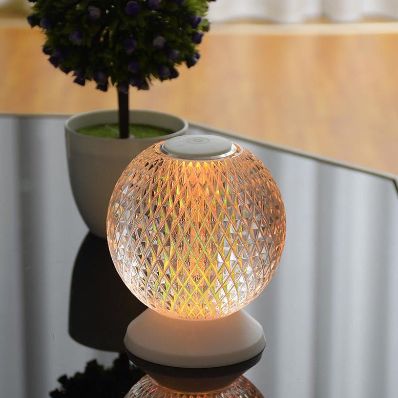 Acrylic Moon Design Night Table Lamp