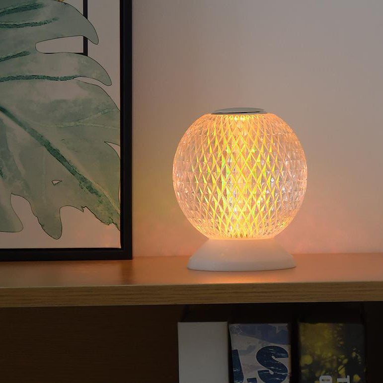 Acrylic Moon Design Night Table Lamp