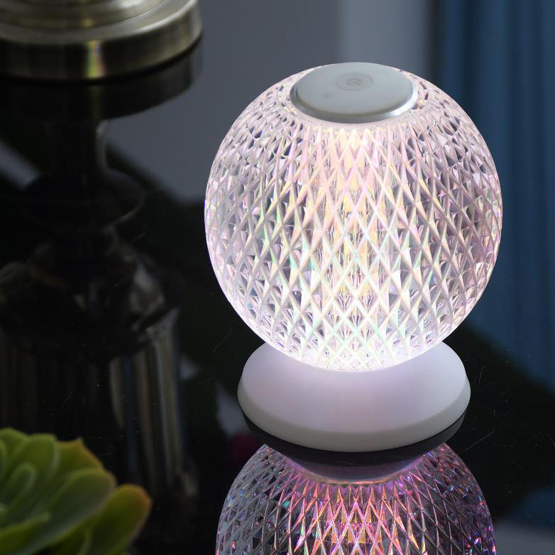 Acrylic Moon Design Night Table Lamp