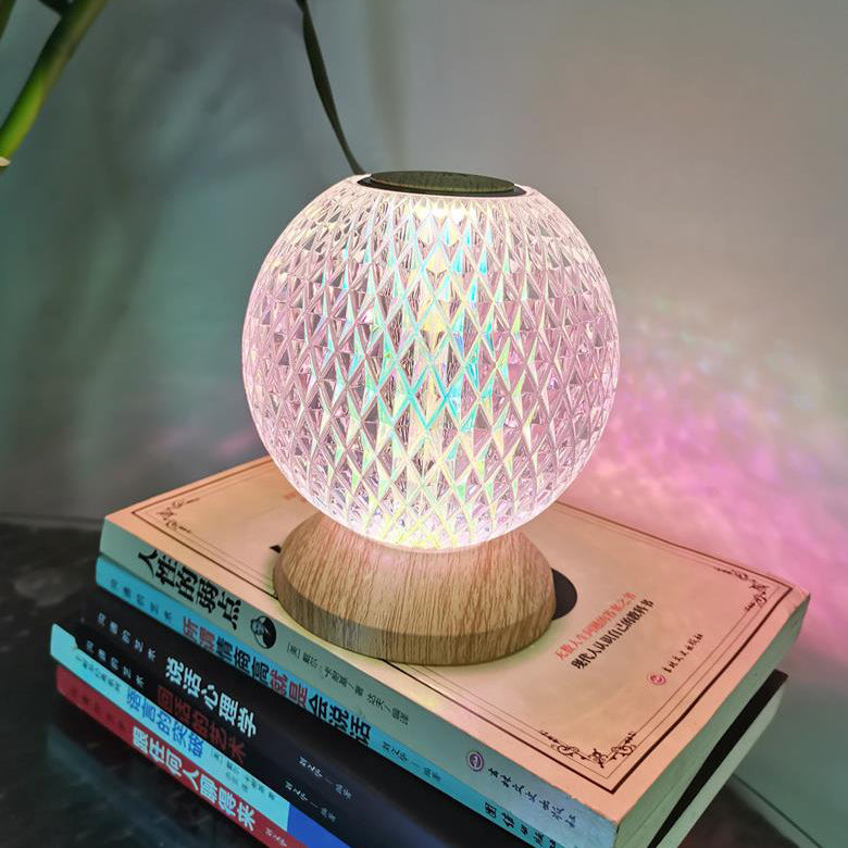 Acrylic Moon Design Night Table Lamp
