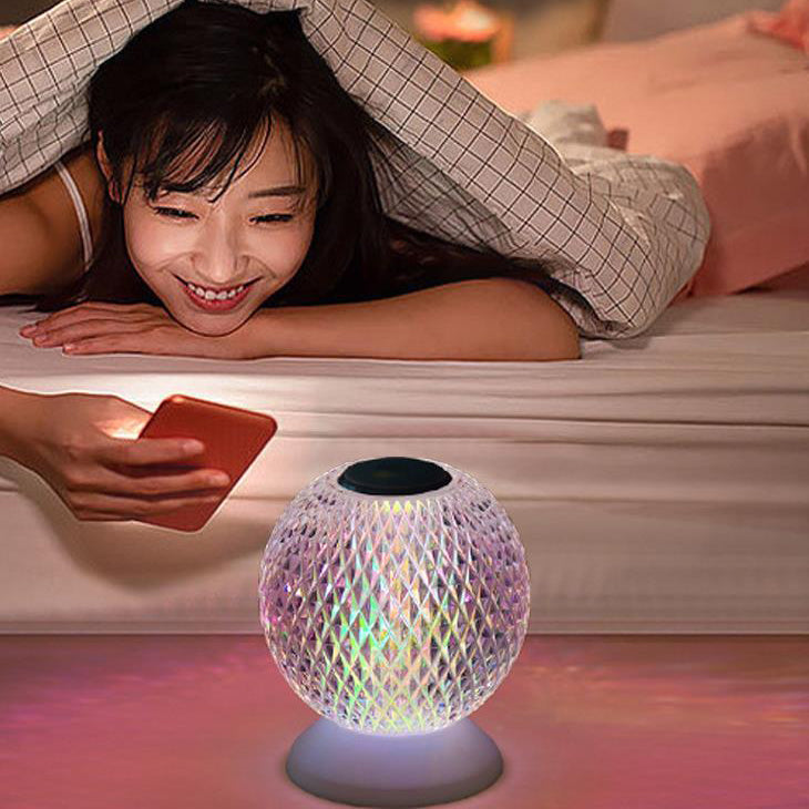 Acrylic Moon Design Night Table Lamp