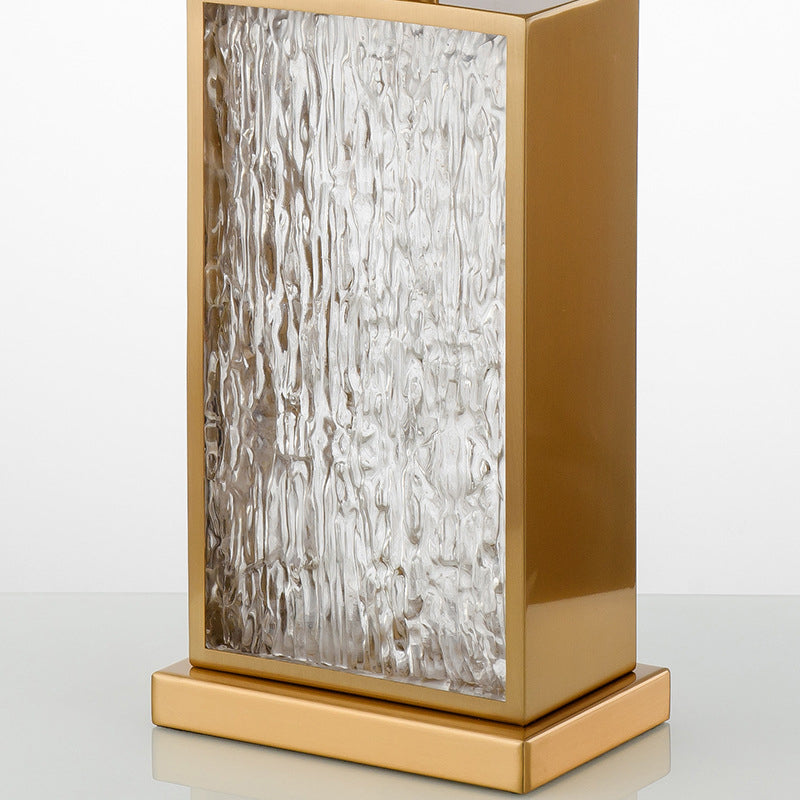 Glass Corrugated Table Lamp