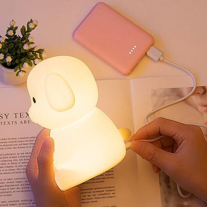Silicone Puppy Night Table Lamp