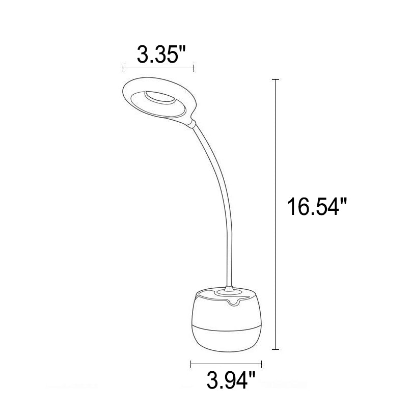 White Touch Rechargeable Pen Table Lamp