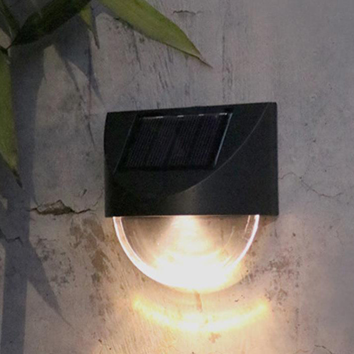 Square Half Round Acrylic Outdoor Light