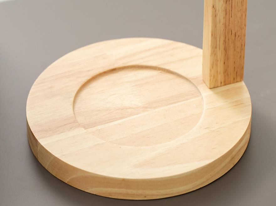 Solid Wood Head Melting Table Lamp