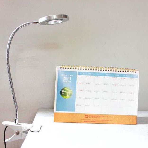 Hose Button Reading Clip Table Lamp