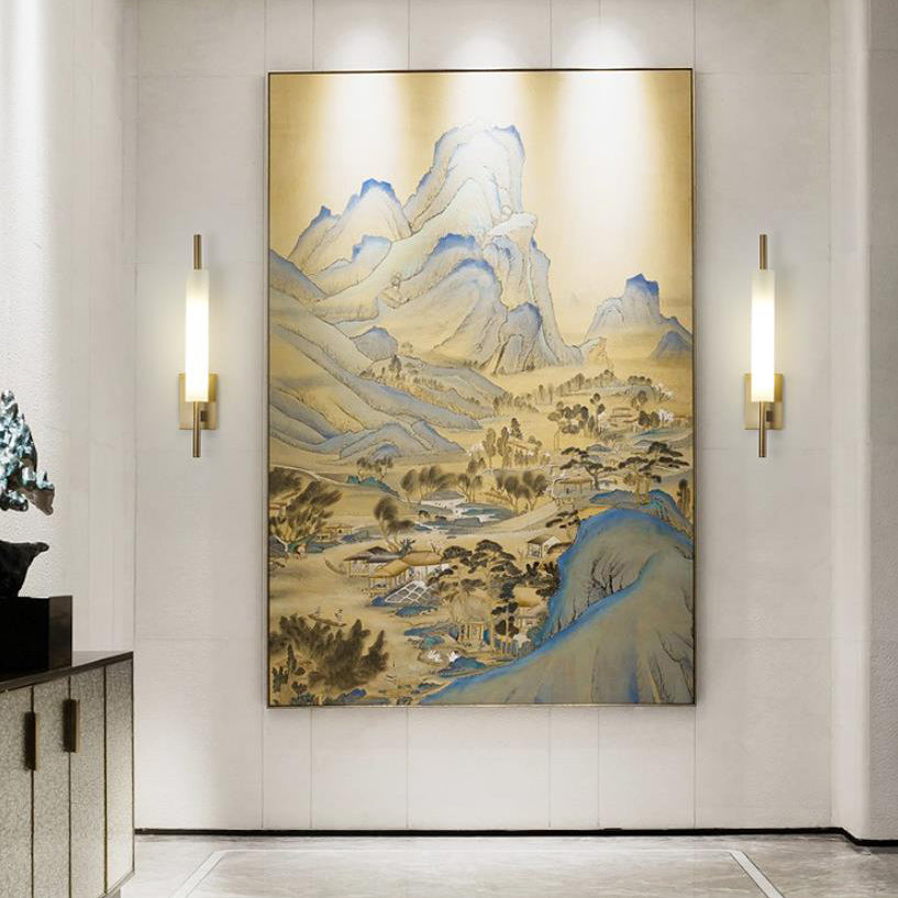 Long Glass Column Design Wall Lamp