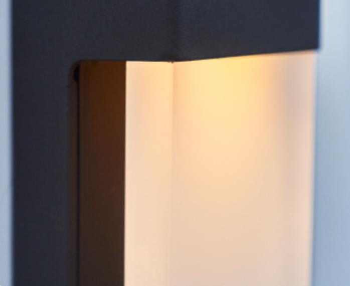Square Frosted Glass Outdoor Light