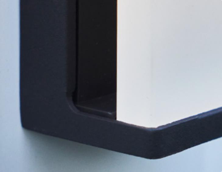 Square Frosted Glass Outdoor Light