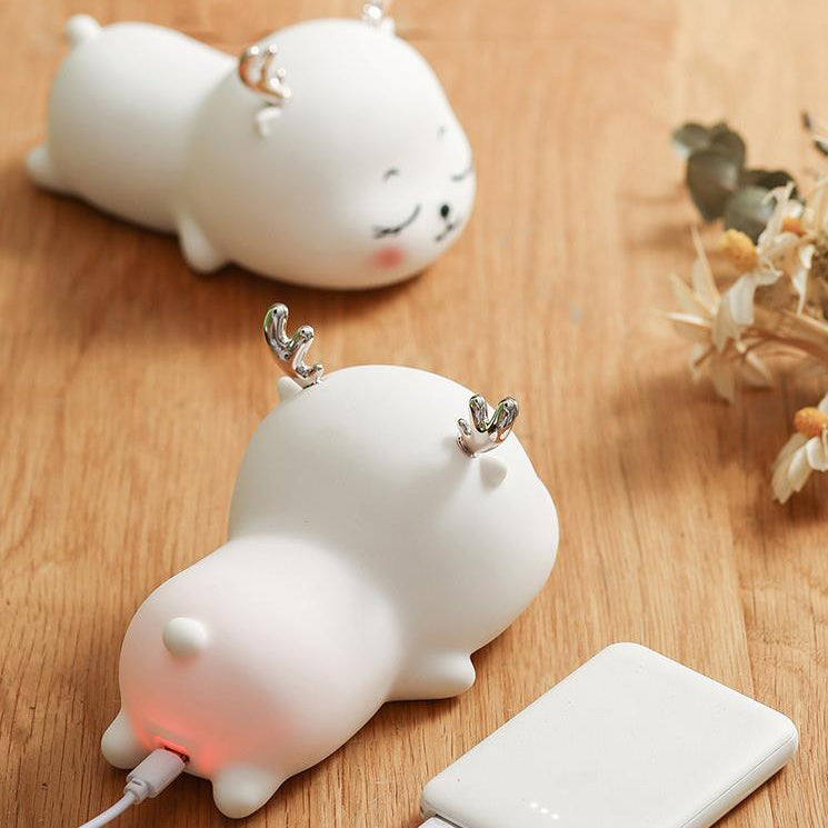 Cartoon Silicone Cute Deer Table Lamp