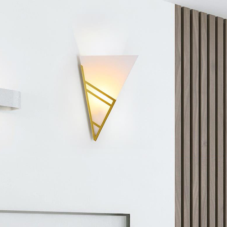 Iron Triangles Geometry Wall Lamp