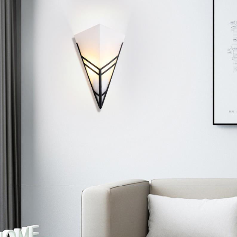 Iron Triangles Geometry Wall Lamp