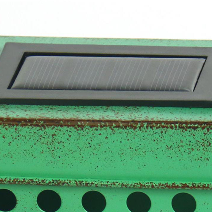Square Box Aged Iron Outdoor Light