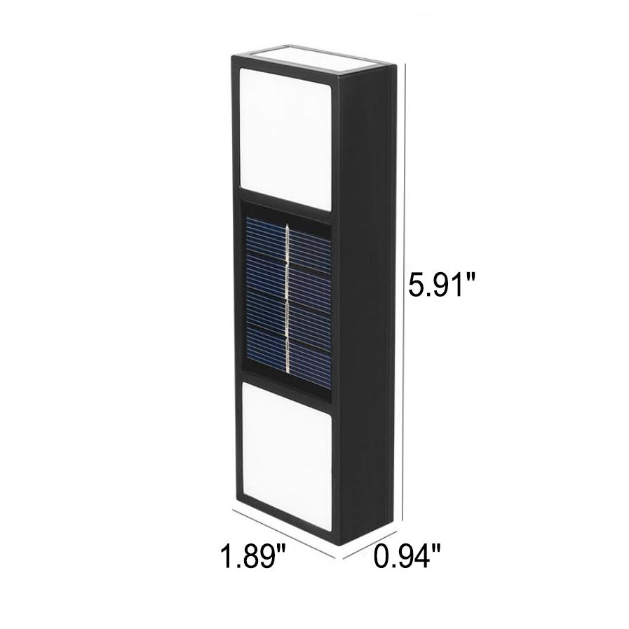 Rectangular Patio Fence Outdoor Light